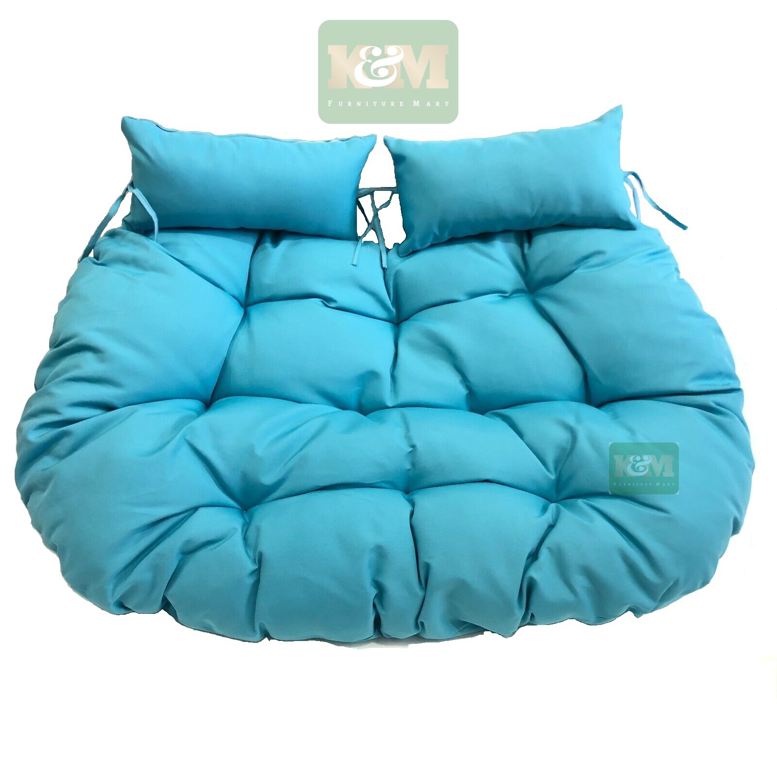 Egg Chair Replacement Cushion Two Seater Aqua K&M FURNITURE MART