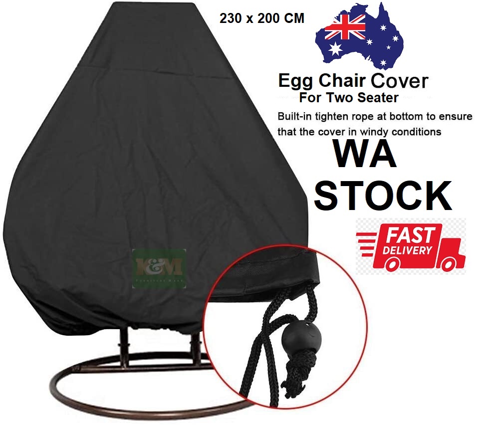 Egg Chair Cover Two Seater / Hanging Chair Cover Waterproof K&M FURNITURE MART