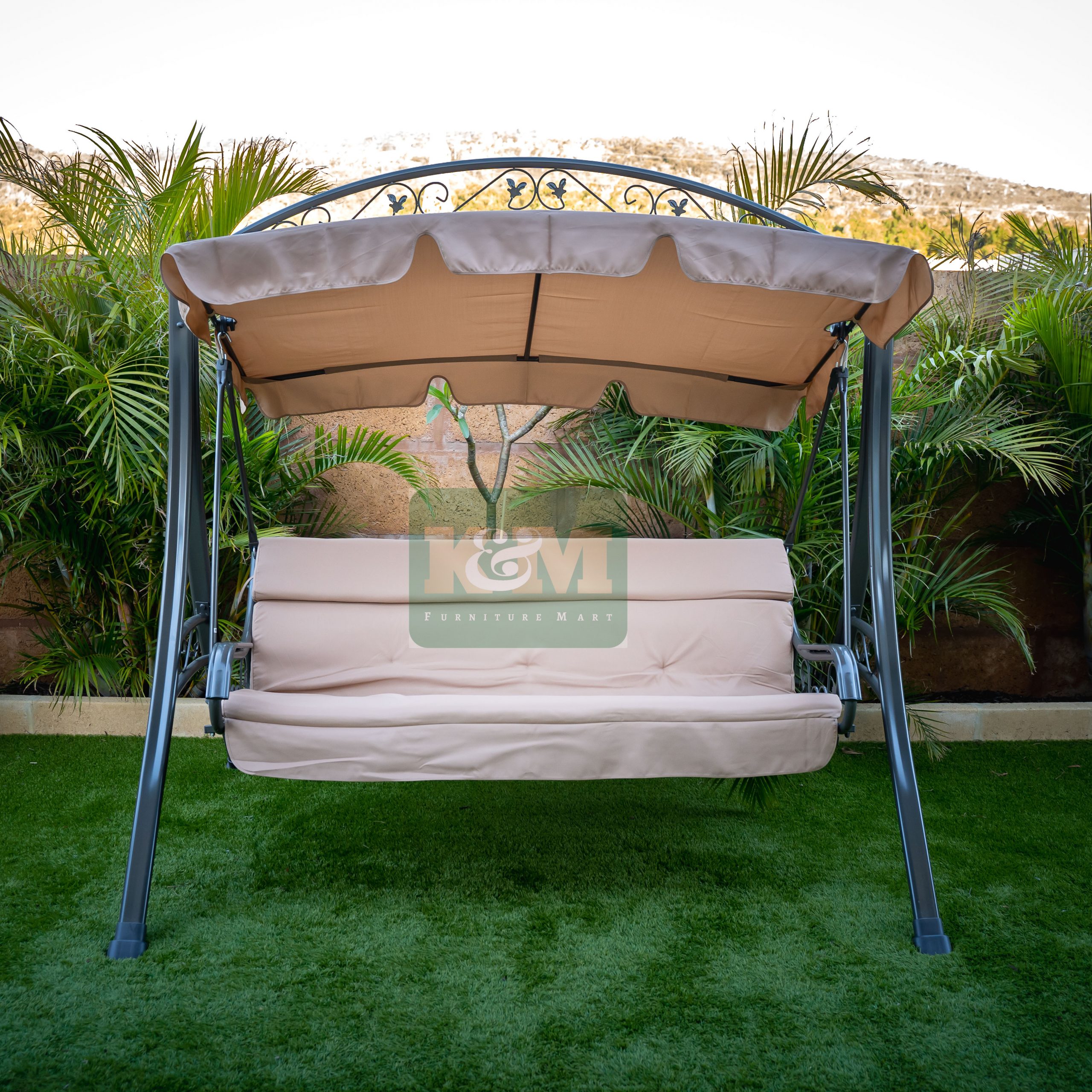 Garden Swing Large Three Seater KM2007 K&M FURNITURE MART