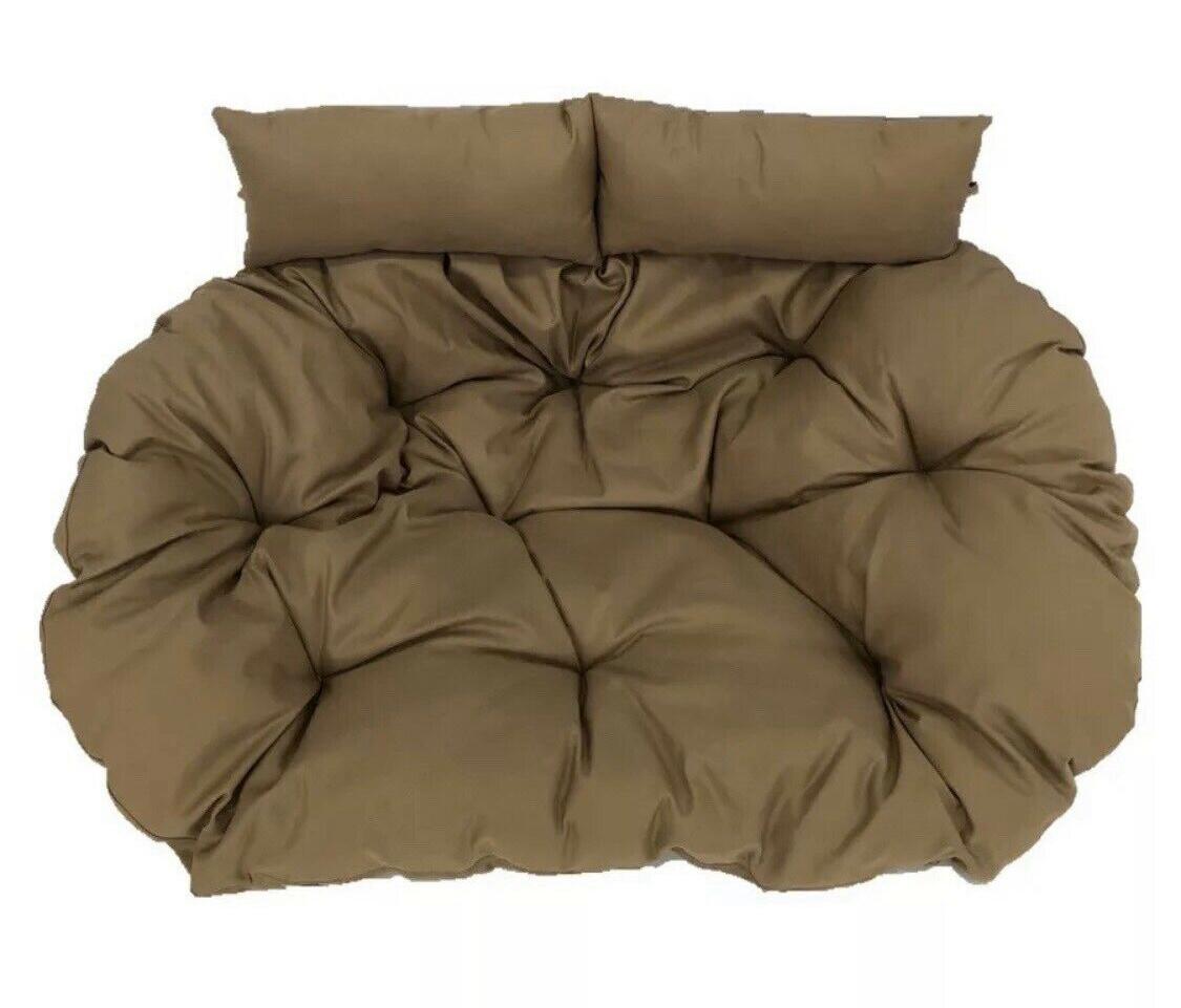 Egg Chair cushion two seater Brown - K&M FURNITURE MART