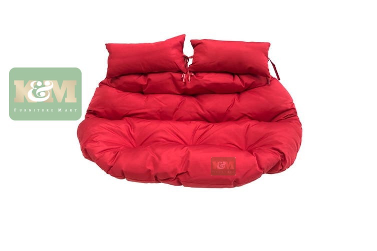 Egg Chair Replacement Cushion For Two Seater Red K&M FURNITURE MART